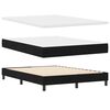 vidaXL Boxspringbett mit Matratze Schwarz 140 x 190 cm Stoff
