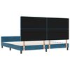 vidaXL Boxspringbett mit Kopfteil Dunkelblau 200 x 200 cm Samt