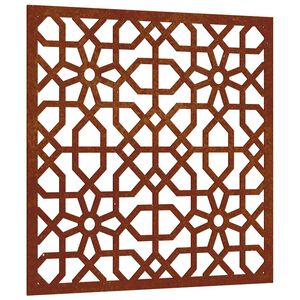 vidaXL Garten-Wanddeko 55x55 cm Cortenstahl Maurisches Design