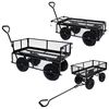 vidaXL Gartenwagen Schwarz 250 kg