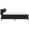 vidaXL Boxspringbett mit Matratze Schwarz 140 x 200 cm Samt