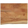 vidaXL Wandregal 50x40x3,8 cm Rechteckig Massivholz Akazie Baumkante