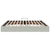 vidaXL Aufbewahrungsbett mit Matratze Hellgrau 200 x 200 cm Samt