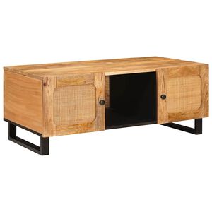vidaXL Couchtisch Artisan-Eiche 100 x 54 x 40 cm Massivholz Mango