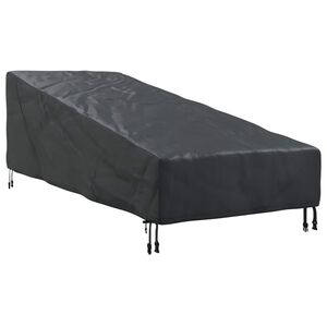 vidaXL Abdeckung f&uuml;r M&ouml;bel f&uuml;r den Outdoor Schwarz 195 x 76 x 82 cm