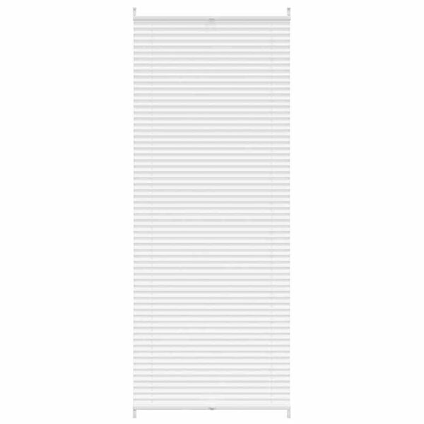 vidaXL Verdunklungsplissee 80&times;200 cm Wei&szlig;