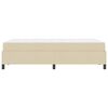 vidaXL Boxspringbett Creme und Schwarz 120 x 190 cm