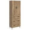 vidaXL Schrankset 2 Stk. 66 x 34,5 x 90 cm Holzwerkstoff Artisan-Eiche