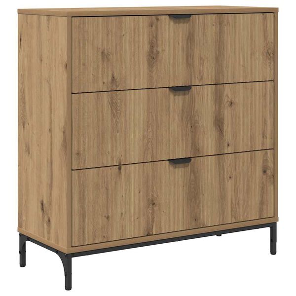 vidaXL Sideboard Artisan-Eiche 79,5 x 33 x 82 cm Holzwerkstoff