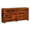 vidaXL Sideboard Massivholz Akazie 160x35x75 cm