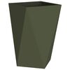 vidaXL Pflanzk&uuml;bel 2 pcs Olive Gr&uuml;n 50 x 50 x 75 cm Stahl