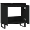 vidaXL Badschrank Schwarz 58x33x60 cm Holzwerkstoff