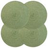 vidaXL Jute-Untersetzer 4 stk. Olivgr&uuml;n 100% Tossa-Jute