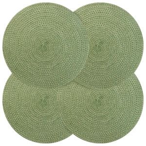 vidaXL Jute-Untersetzer 4 stk. Olivgr&uuml;n 100% Tossa-Jute