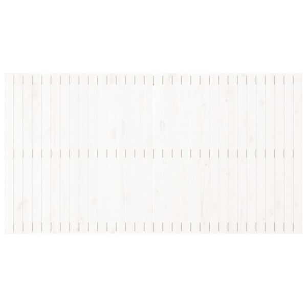 vidaXL Wand-Kopfteil Wei&szlig; 204x3x110 cm Massivholz Kiefer