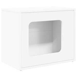 vidaXL Katzenhaus Wei&szlig; 51 x 30 x 42,5 cm Holzwerkstoff