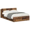 vidaXL Bettgestell mit Stauraum Altholz 140 x 190 cm Holzwerkstoff
