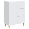 vidaXL Sideboard mit Schubladen Wei&szlig; 66 x 34,5 x 90 cm Holzwerkstoff