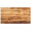 vidaXL Tischplatte 120x60x1,5 cm Rechteckig Raues Massivholz Mango