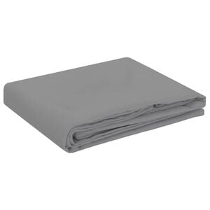 vidaXL Tischdecke Oval Hellgrau 95 x 220 cm Polyester