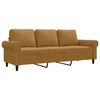 vidaXL 3-Sitzer-Sofa Braun 180 cm Samt