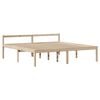 vidaXL Massivholzbett mit Regal ohne Matratze 180x200 cm Kiefernholz