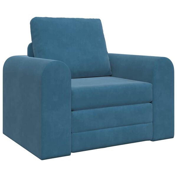 vidaXL Schlafsofa Blau 98 x 71 x 83 cm Samt