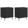 vidaXL Nachttisch 2 pcs Schwarz 43 x 34,5 x 50 cm Holzwerkstoff