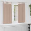 vidaXL Verdunkelungs-Vorh&auml;nge mit Ringen 2 pcs Taupe 175 x 140 cm
