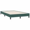 vidaXL Boxspringbett mit Matratze Dunkelgr&uuml;n 120x220 cm Samt