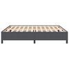 vidaXL Boxspringbett Dunkelgrau 200 x 200 cm Samt