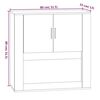 vidaXL Wandschrank Betongrau 80x33x80 cm Holzwerkstoff