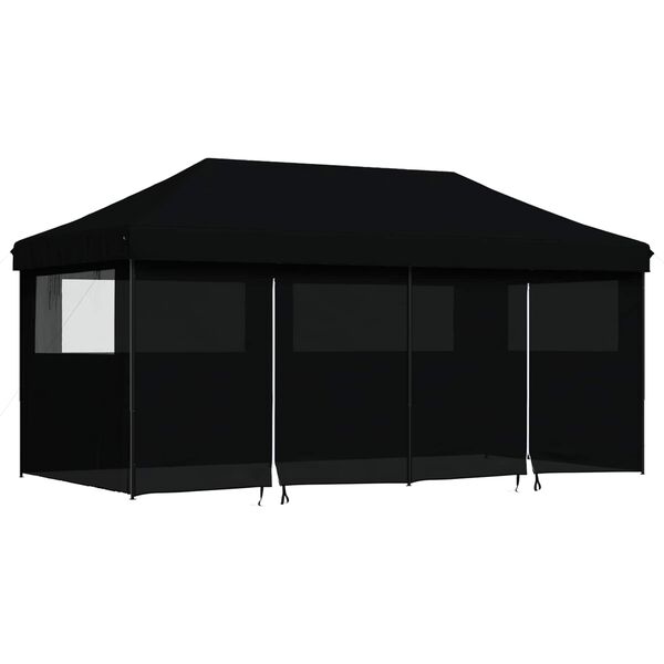 vidaXL Party-Zelt Schwarz 292 x 580 x 315 cm Oxford-Stoff