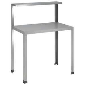 vidaXL Pflanztisch 100 x 50 x 104 cm Verzinkter Stahl Silber