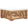 vidaXL 3-tlg. Garten-Lounge-Set mit Kissen Dunkelgrau Massivholz Teak