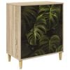 vidaXL Kommode ELBURG Palmblattmuster 66 x 36,5 x 75 cm Holzwerkstoff