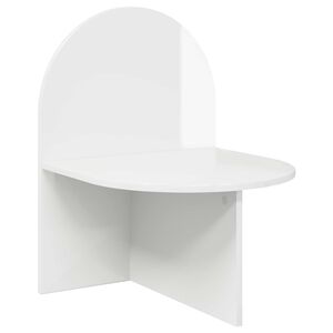 vidaXL Nachttisch Hochglanz Wei&szlig; 48 x 49 x 65 cm Holzwerkstoff