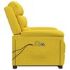 vidaXL Massagesessel mit Aufstehhilfe Gelb Samt