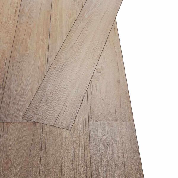 vidaXL Bodenplanken 18 pcs Eichenbraun 2,51 m&sup2; PVC