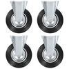 vidaXL Bockrollen 4 Stk. 200 mm