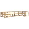 vidaXL Outdoor-Sofagarnitur 7 pcs Wei&szlig; Massivholz Akazie