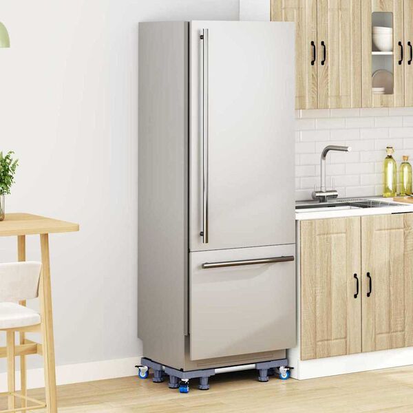 vidaXL Waschmaschinensockel Grau 66 x 66 x 12 cm Edelstahl