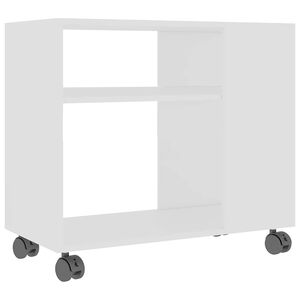 vidaXL Beistelltisch Wei&szlig; 70x35x60,5 cm Holzwerkstoff