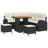 vidaXL Gartensofa-set 8 stk. Schwarz Poly-Rattan
