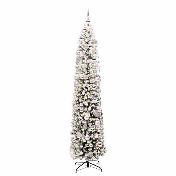 vidaXL Künstlicher Weihnachtsbaum mit 300 LEDs mit Ständer Grün 180 cm