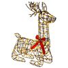 vidaXL 3D Weihnachtsrentier LOVIISA 280 LEDs Warmes Wei&szlig;