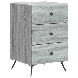 vidaXL Nachttisch Sonoma-Grau 43 x 41 x 66,5 cm Holzwerkstoff