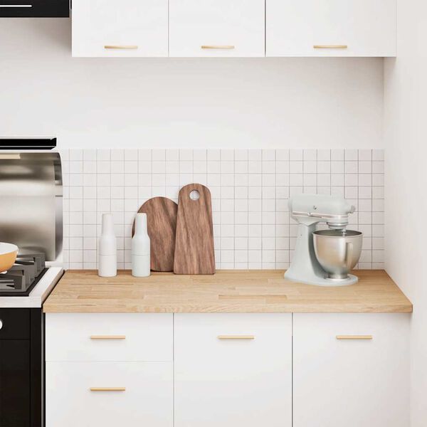 vidaXL K&uuml;chenarbeitsplatte 120x63,5x2,7 cm Massivholz Eiche Rechteckig