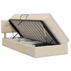 vidaXL Aufbewahrungsbett mit Matratze Creme 90 x 200 cm Samt