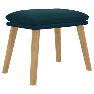 vidaXL Fu&szlig;hocker Blau 45x29,5x35 cm Samt